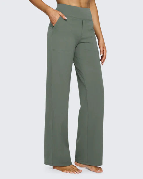 High-Waist Wide Leg Dress Pants