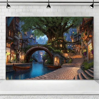 💥Flash Sale – Up to 50% Off! Magical Forest Floral & Butterfly Backdrop Banner — Outdoor Birthday Party Scene Decoration