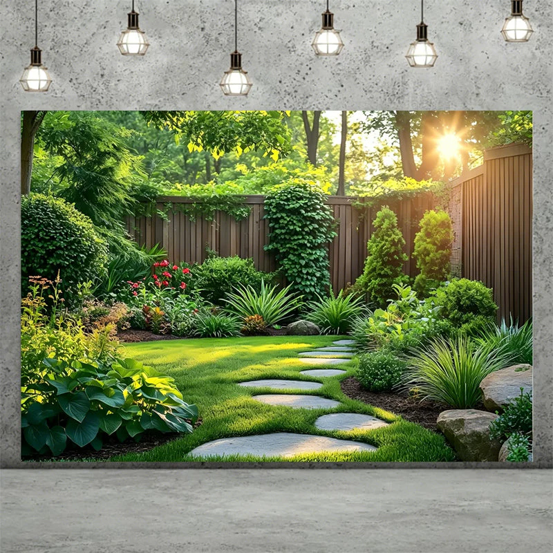 💥Flash Sale – Up to 50% Off! Magical Forest Floral & Butterfly Backdrop Banner — Outdoor Birthday Party Scene Decoration