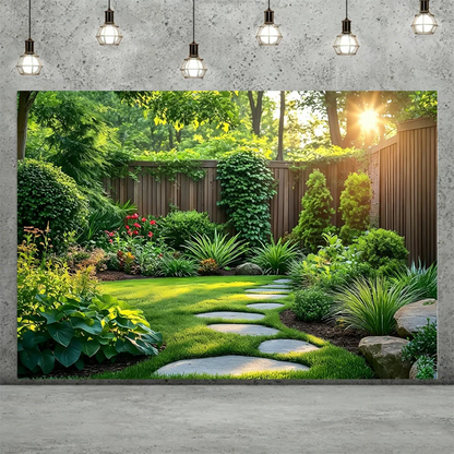💥Flash Sale – Up to 50% Off! Magical Forest Floral & Butterfly Backdrop Banner — Outdoor Birthday Party Scene Decoration
