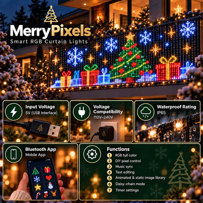 MerryPixels™ - Smart Animated Christmas Lights