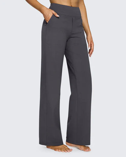 High-Waist Wide Leg Dress Pants