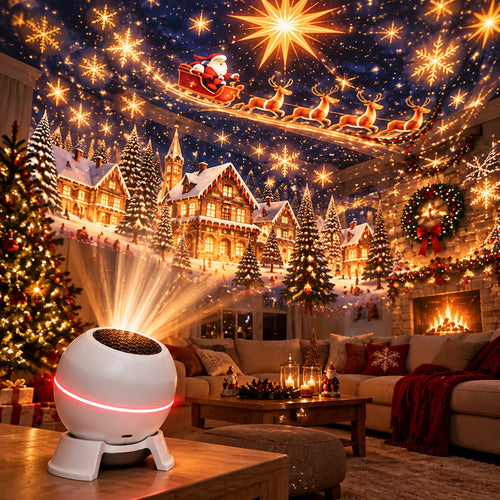 🎅LAST DAY SALE 49% OFF-🔥 Turn Any Room Into a Christmas Wonderland – Holiday Projection Night Light