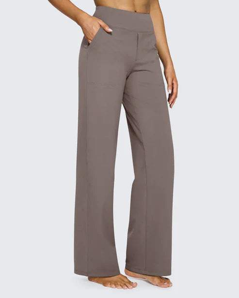 High-Waist Wide Leg Dress Pants
