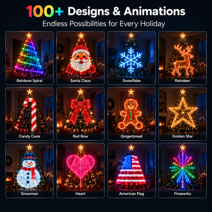 LightGrid™ Smart RGBIC Christmas Tree Lights