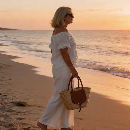 ⏳Time-Limited Special⏰Women's Drawstring Top & Pants 2-Piece Set – Relaxed Fit, Comfortable & Perfect for Lounging or Everyday Style 🌸