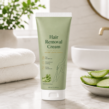 Natural Gentle Hair Removal Cream | For Women & Men, Sensitive Skin（ New and old packaging shipped at random.）