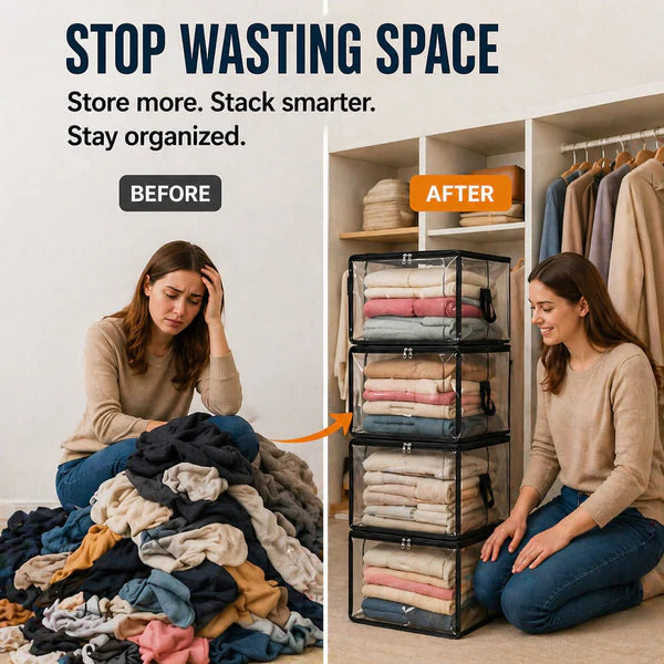 🔥Limited TimePromotion 49% OFF 📦Large Heavy-Duty Thick Plastic Clear Storage Bag for Clothes, Moving & Storage