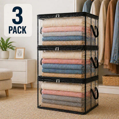 🔥Limited TimePromotion 49% OFF 📦Large Heavy-Duty Thick Plastic Clear Storage Bag for Clothes, Moving & Storage