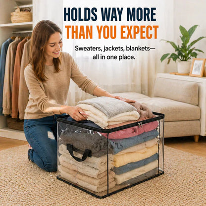 🔥Limited TimePromotion 49% OFF 📦Large Heavy-Duty Thick Plastic Clear Storage Bag for Clothes, Moving & Storage