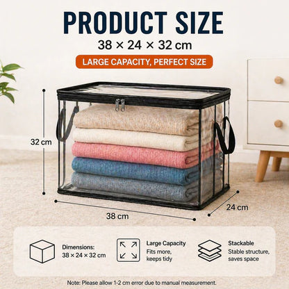 🔥Limited TimePromotion 49% OFF 📦Large Heavy-Duty Thick Plastic Clear Storage Bag for Clothes, Moving & Storage
