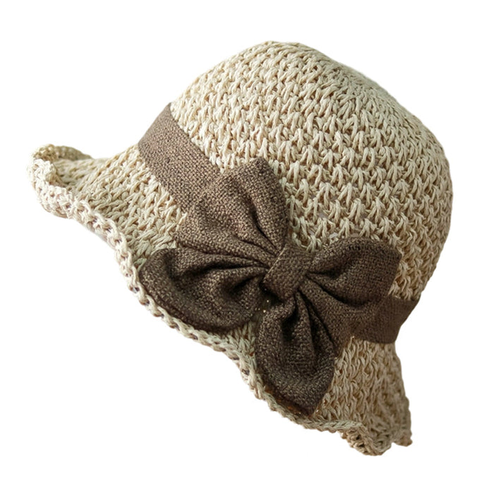 🔥 Hot Sale 49% OFF🔥Elegant Woven Straw Sun Hat with Bow