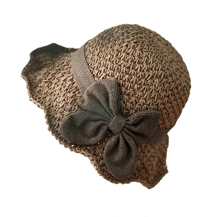 🔥 Hot Sale 49% OFF🔥Elegant Woven Straw Sun Hat with Bow
