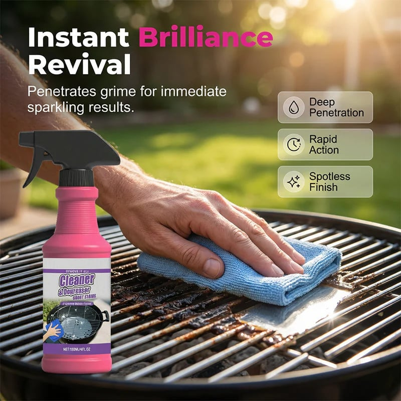 🔥 50% OFF Today🔥Fast-Acting Heavy-Duty Grill Degreaser Spray