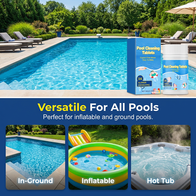 💦Crystal Clear Pool Cleaner🔥 Long-Lasting Cleaning Tablets